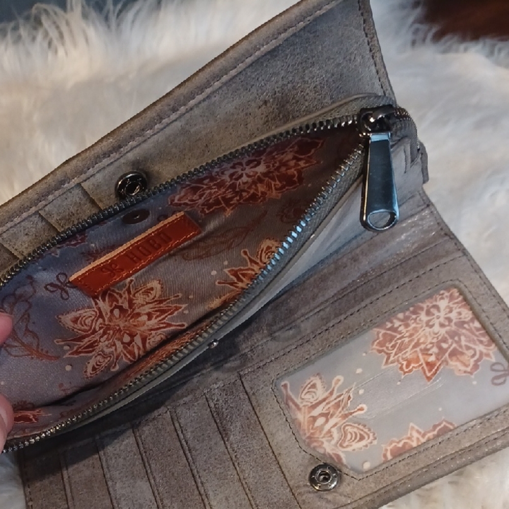 Hobo Distressed Leather Wallet